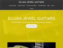 Tablet Screenshot of elijahjewelguitars.com